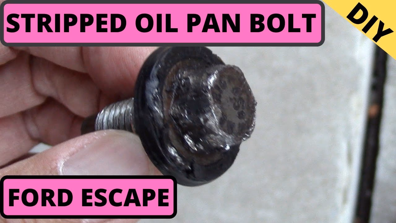 How do you remove an oil drain bolt?
