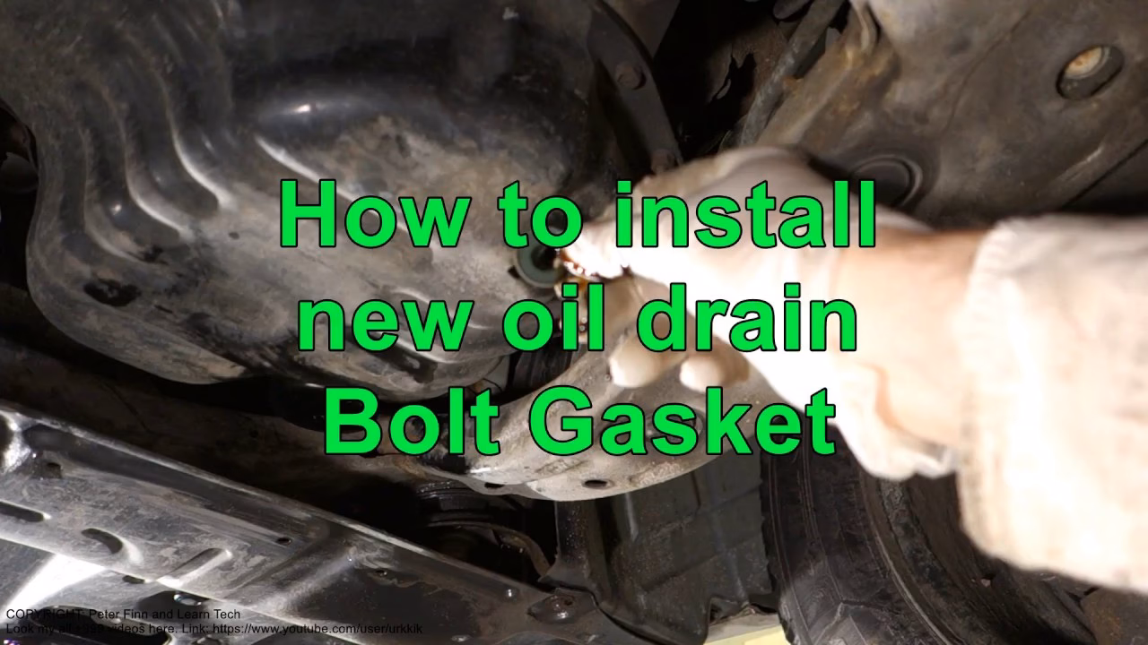 How do you tighten a drain plug & gasket?