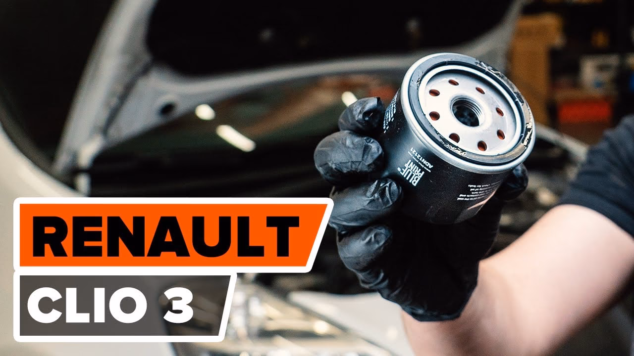 How to replace engine oil & filter Renault Clio 2?