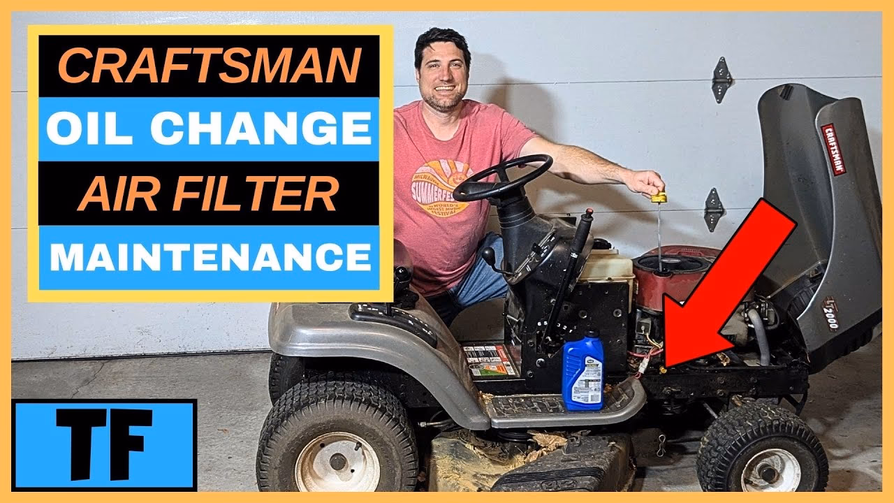 How do I replace the air filter on my Craftsman lawnmower?