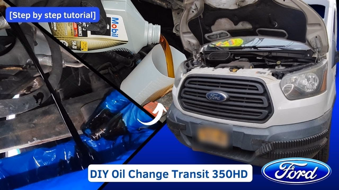 How to change engine oil on Ford Transit Mk7 Van?