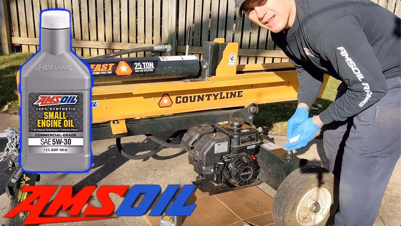 What happens if you leave hydraulic fluid in a log splitter?