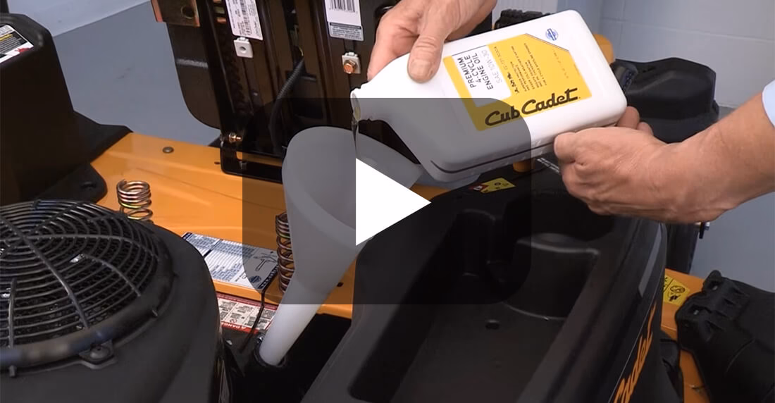 How often should you change engine oil on a zero turn mower?