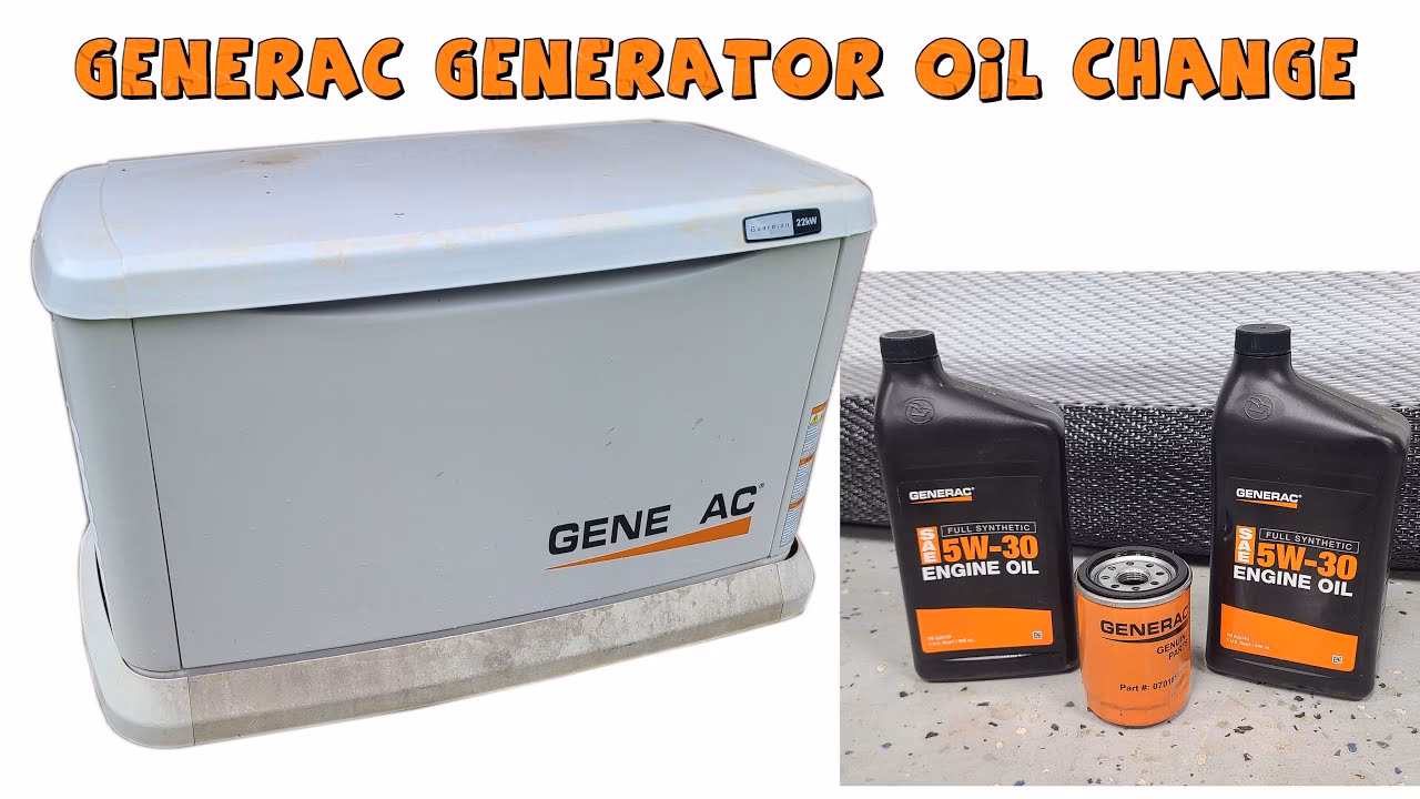 Do Generac air cooled home standby generators have oil?