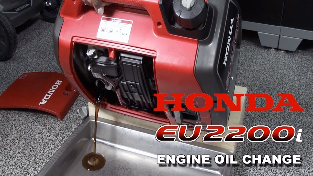 Can you change engine oil in a generator?