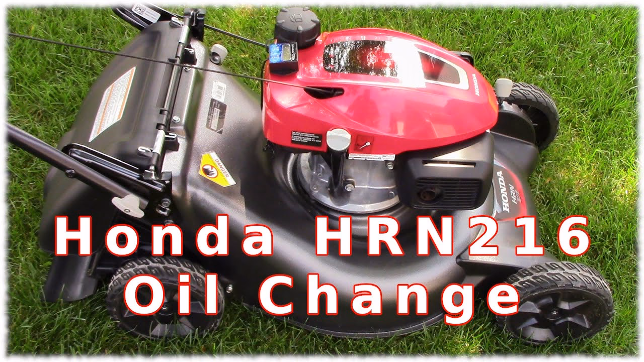 Does my Honda lawn mower need oil changes?