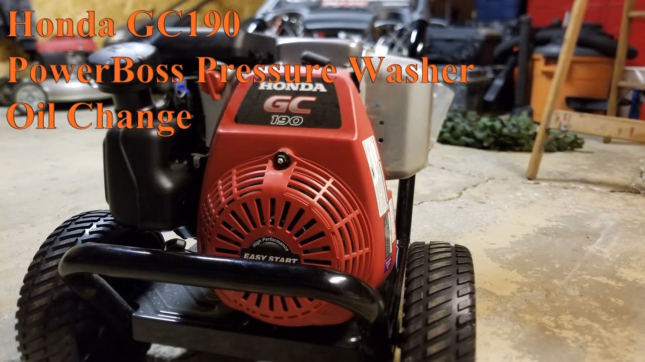 How to change oil on a pressure washer pump?