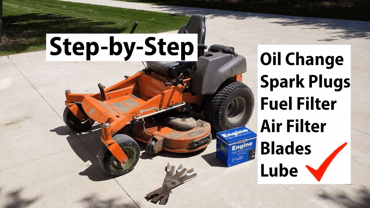 How often should a Husqvarna zero turn mower fluid be changed?