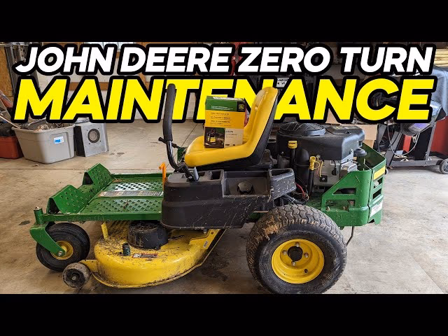 How do I maintain my John Deere Z-Trak zero turn mower?