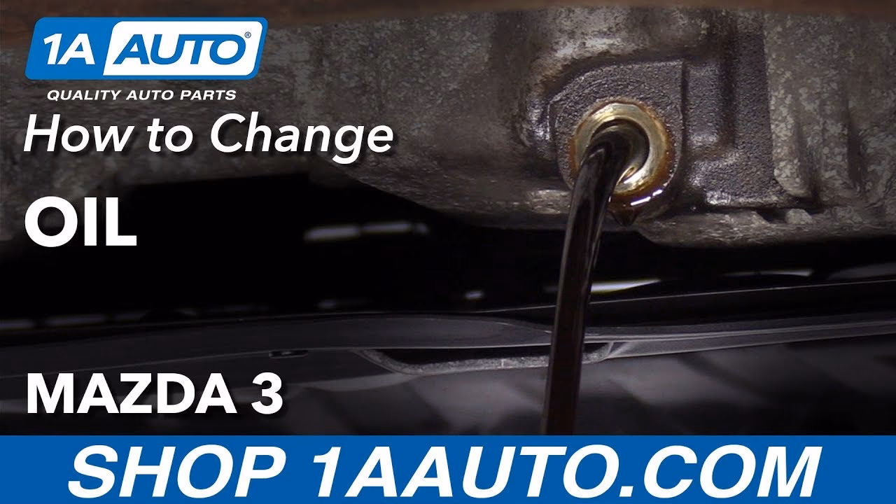 How to change oil & oil filter in 2008 Mazda 3 s?