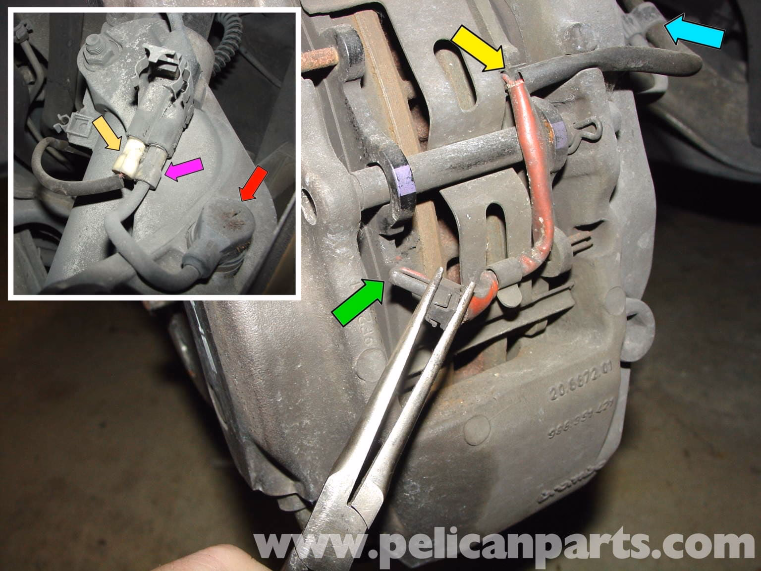 How do you remove a parking brake caliper?