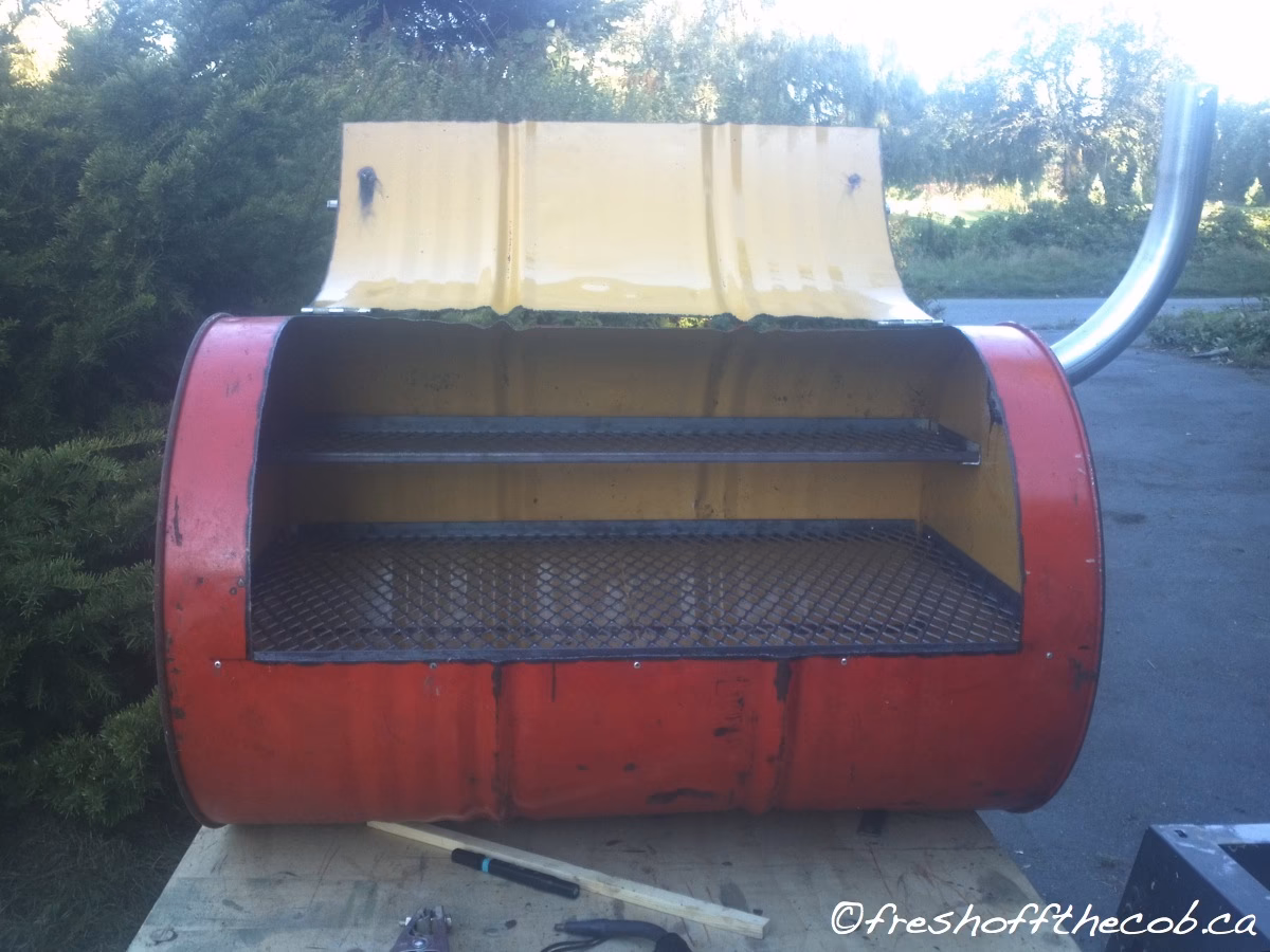 How do you install a BBQ oil drum?