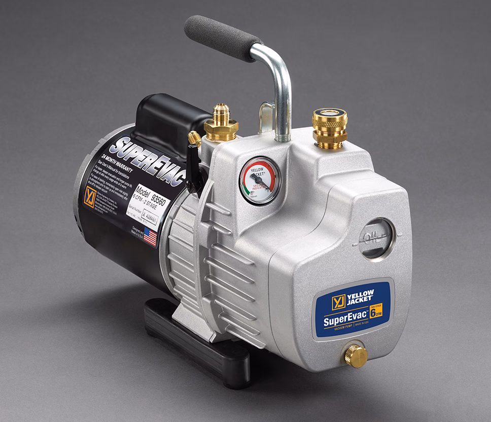 How to change the oil in a vacuum pump?