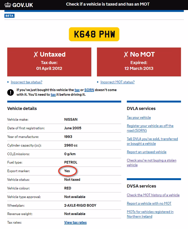 What is a V5C certificate?