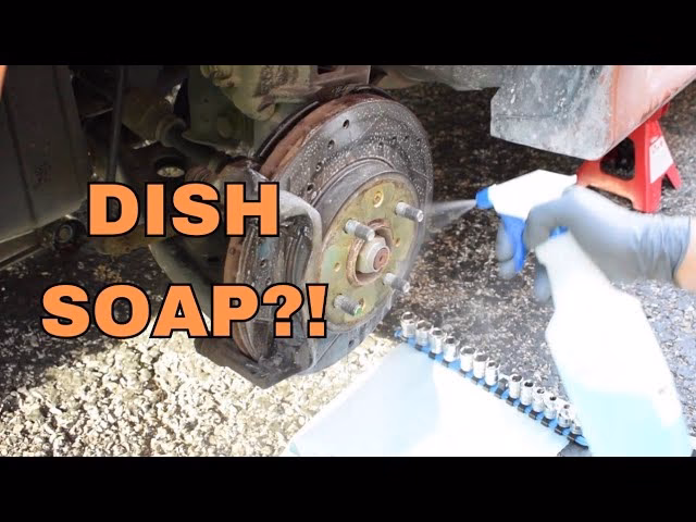 How do you clean a brake caliper?