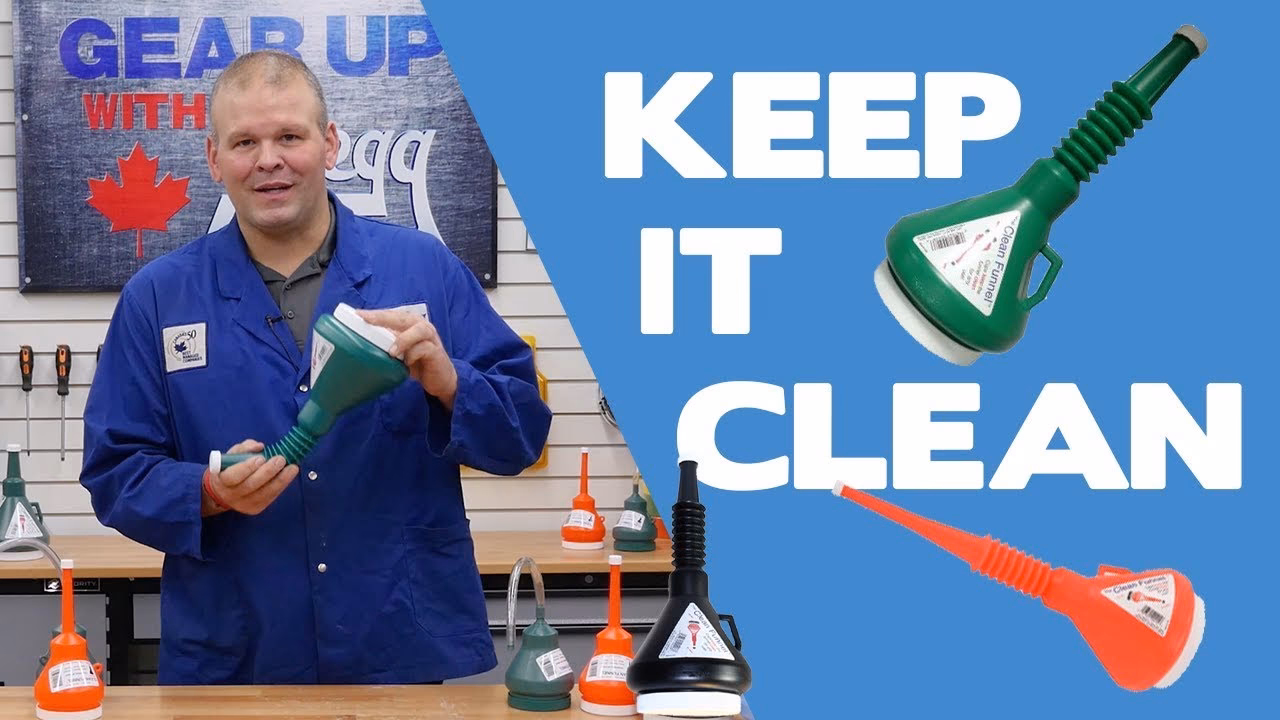 How do you use an oil funnel?