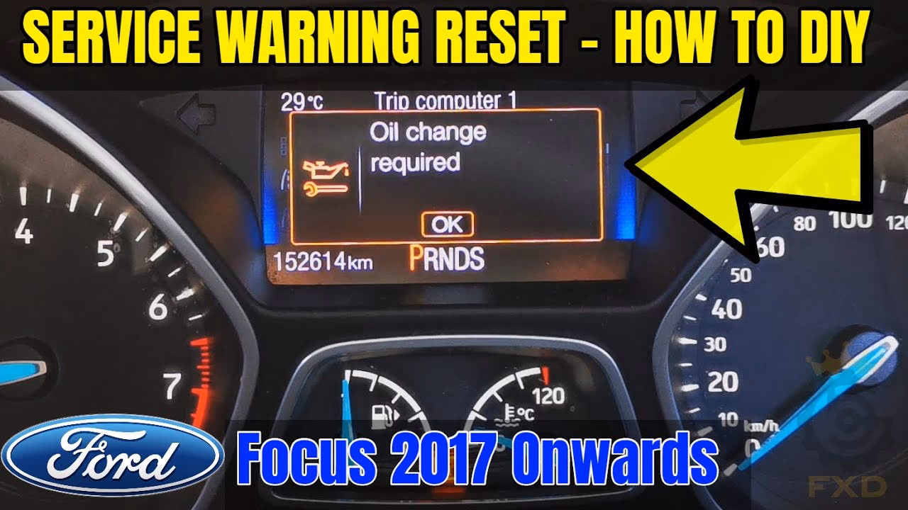 How do I Reset my Ford engine oil?