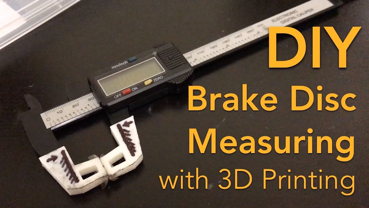 How do I measure brake discs without removing the wheel?