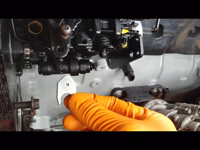 How do you adjust a fuel injection pump?