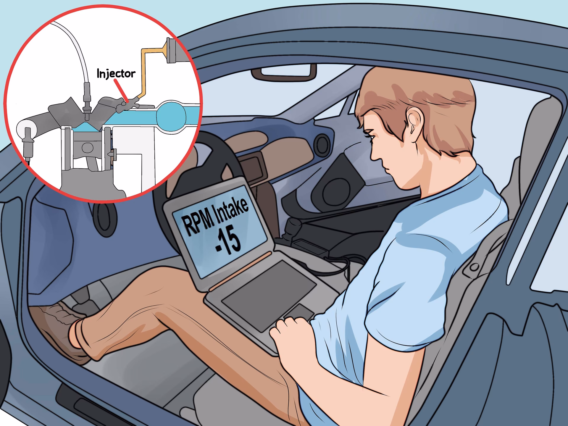 How does a backfire work in a car?