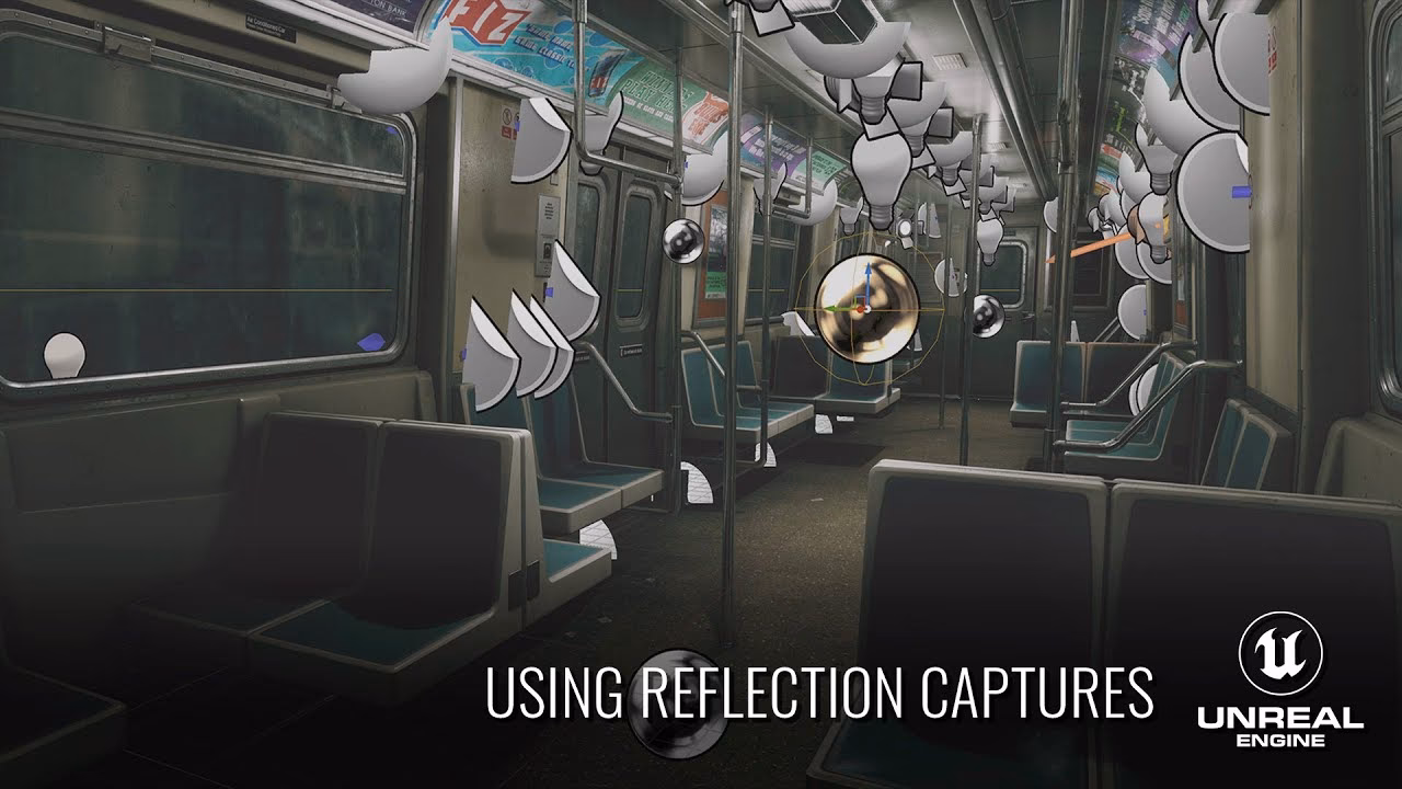 How does UE use reflection capture actors?