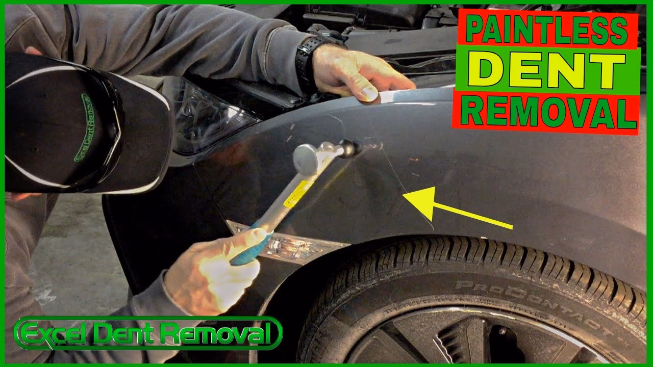 What happens if a car fender dents?