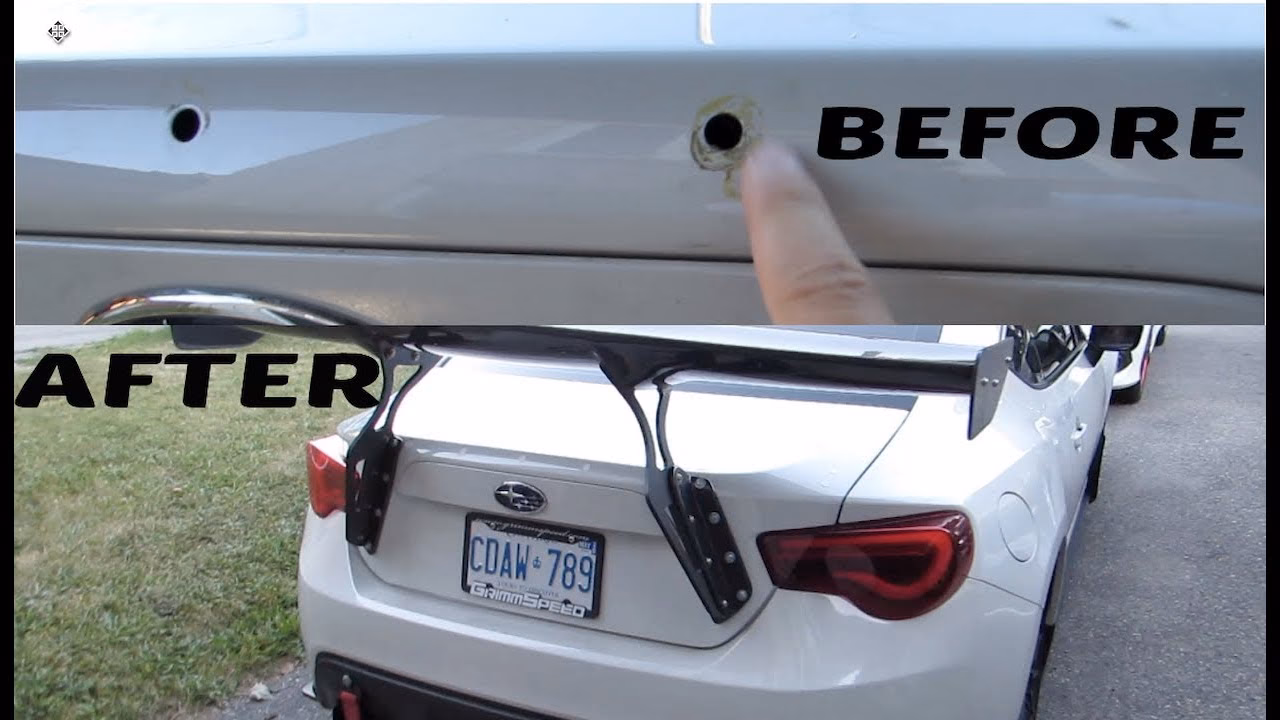 How do you fill a hole in a car?