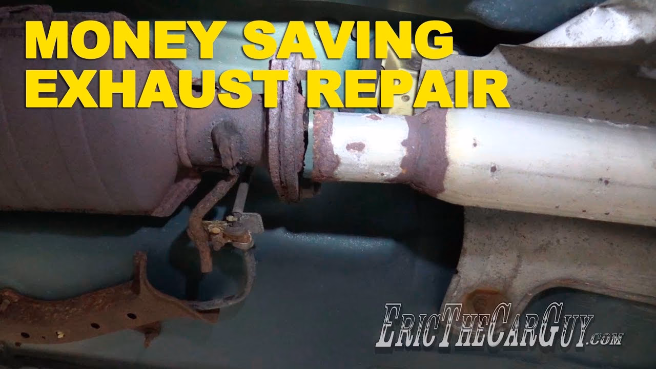 How to replace a broken exhaust piece with a new one?