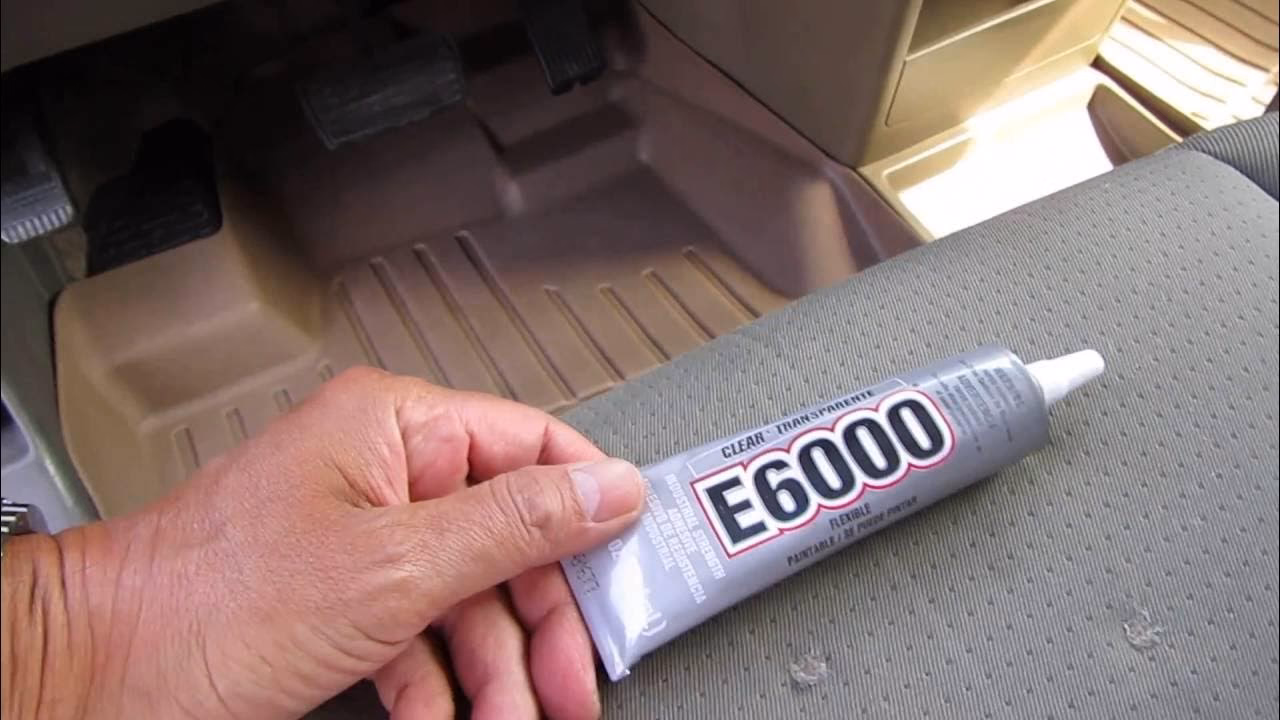 How do you fix a cigarette burn hole in fabric seats?