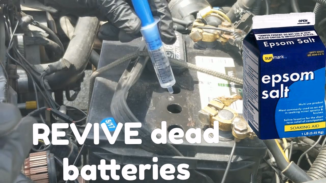 How to revive a dead car battery with Epsom salt?