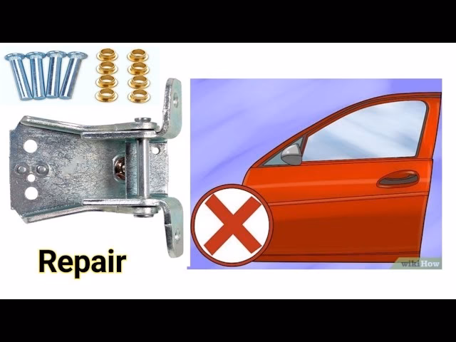 How do you remove a hinge pin from a car door?