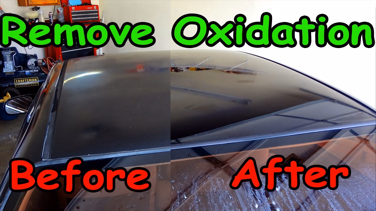 How does oxidation affect car paint?