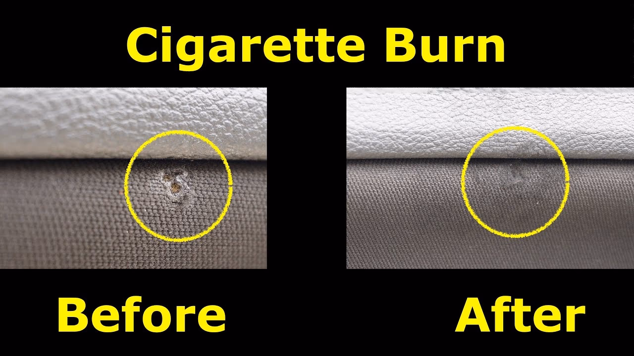 How do I fix a cigarette burn in my Car Seat?