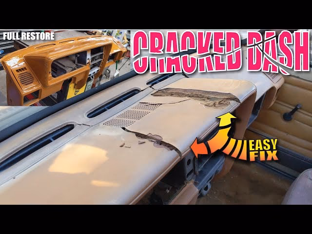 How do you fix a crack in a plastic dashboard?