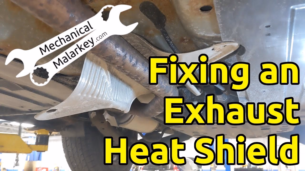 How do you remove a heat shield from a car?