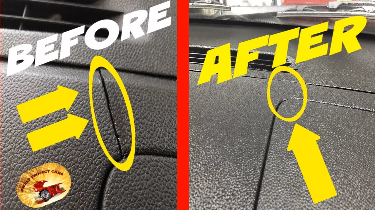 How do you repair a cracked dashboard?