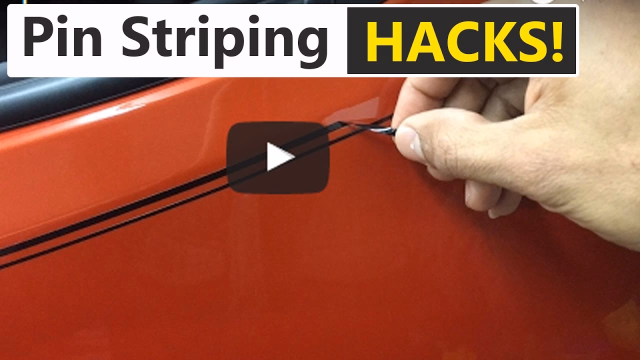 How to paint a car with pinstriping tape?
