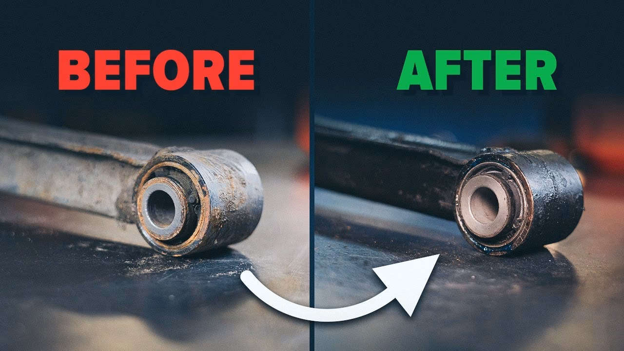 How do you replace a bushing on a car?