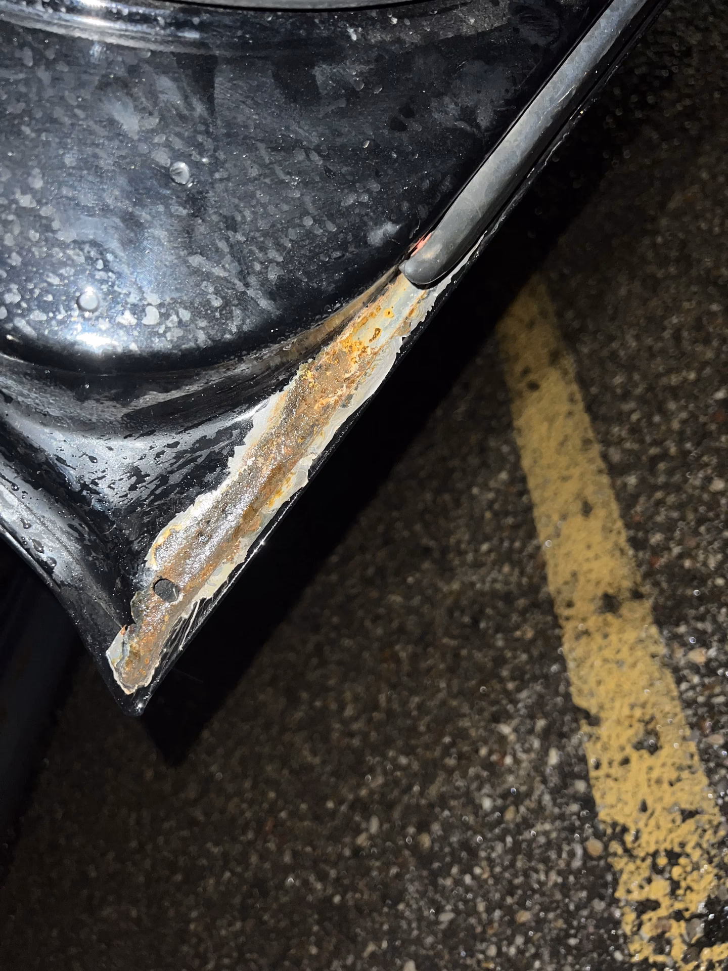 How do you fix a rusty truck door?