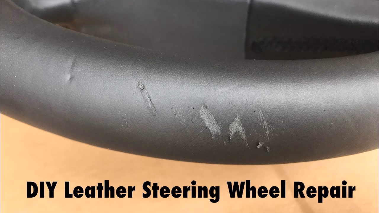What is included in the LRC leather steering wheel repair kit?