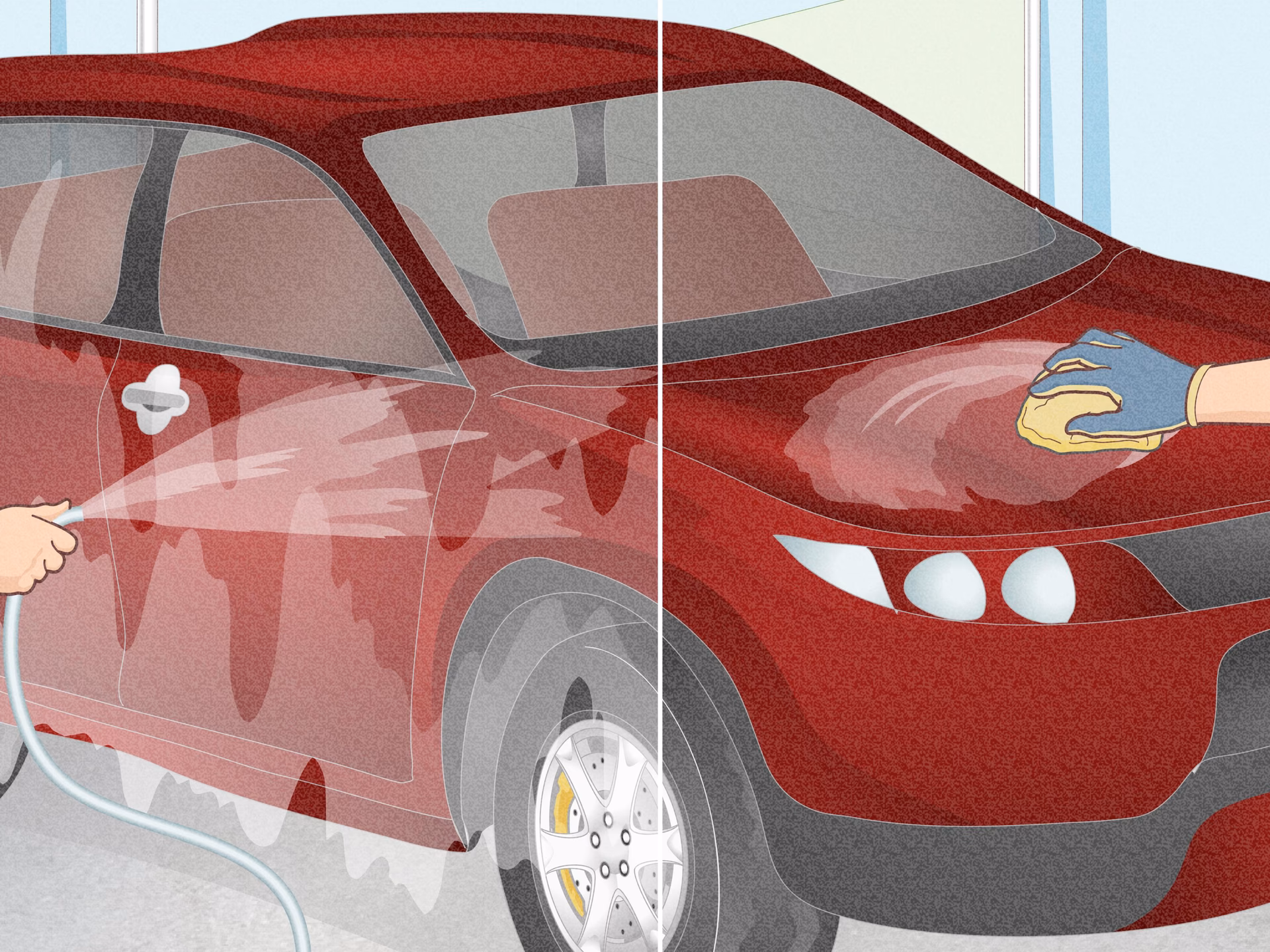 Can sun damage damage car paint?