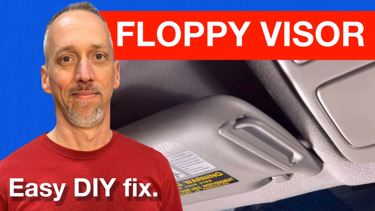 How do you fix a sun visor in a car?