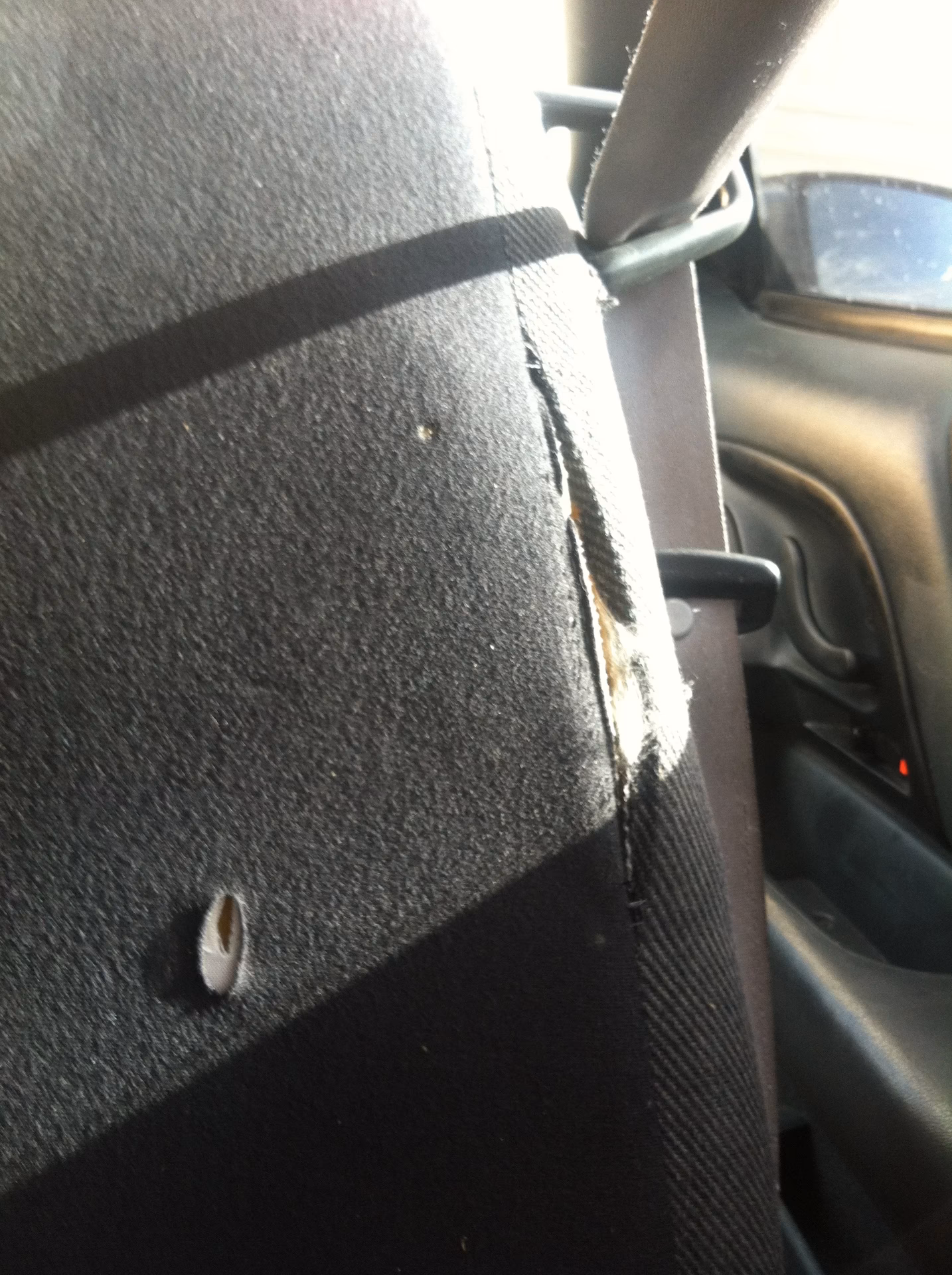 How do you fix a broken car seat?