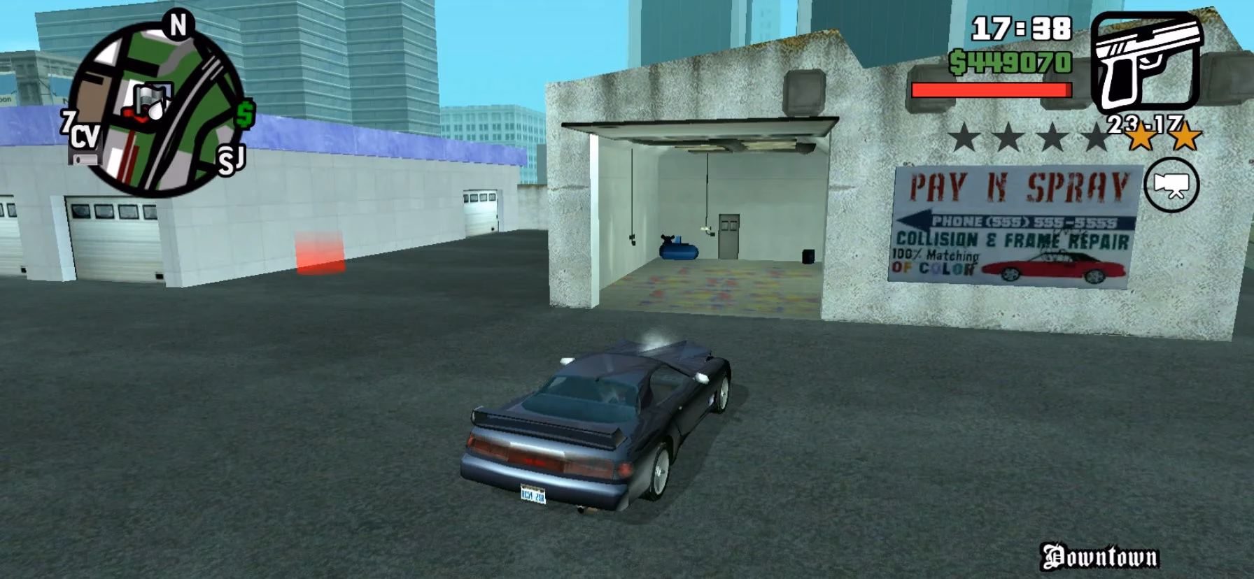 Where is Michelle's auto repair in Grand Theft Auto San Andreas?