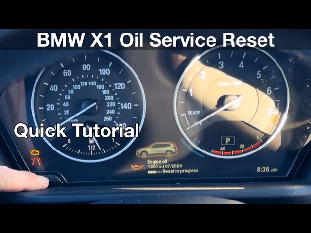 How do I Reset my BMW X1 2014 2015 oil life monitor?
