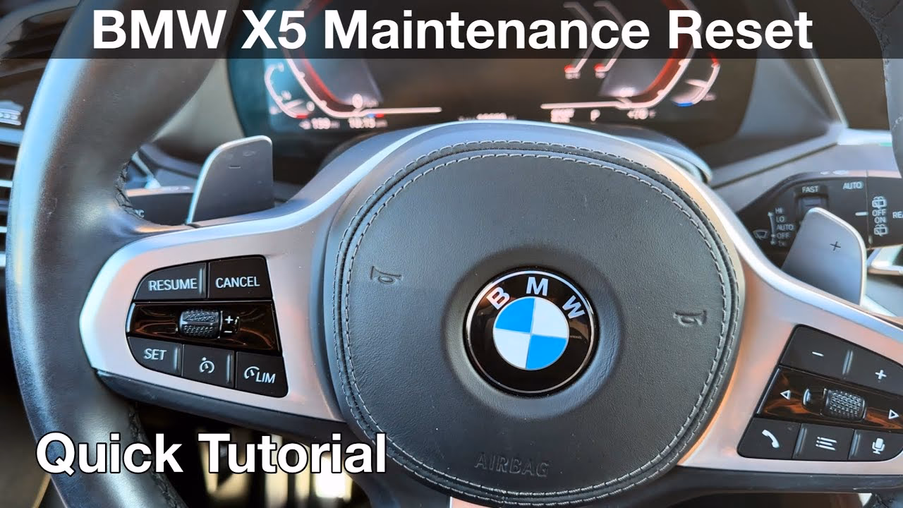 How do I Reset my BMW X5 oil service light?