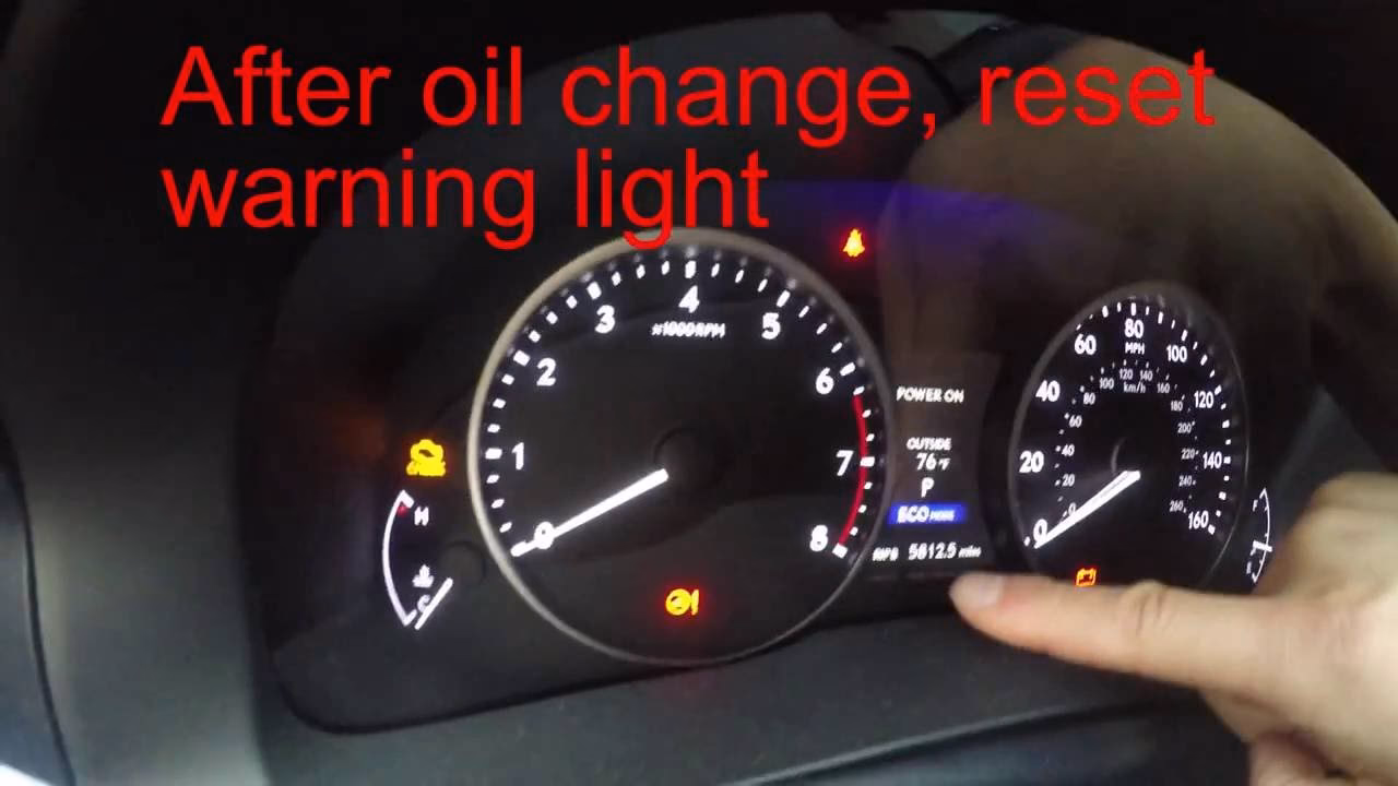 How do I Reset my oil light?