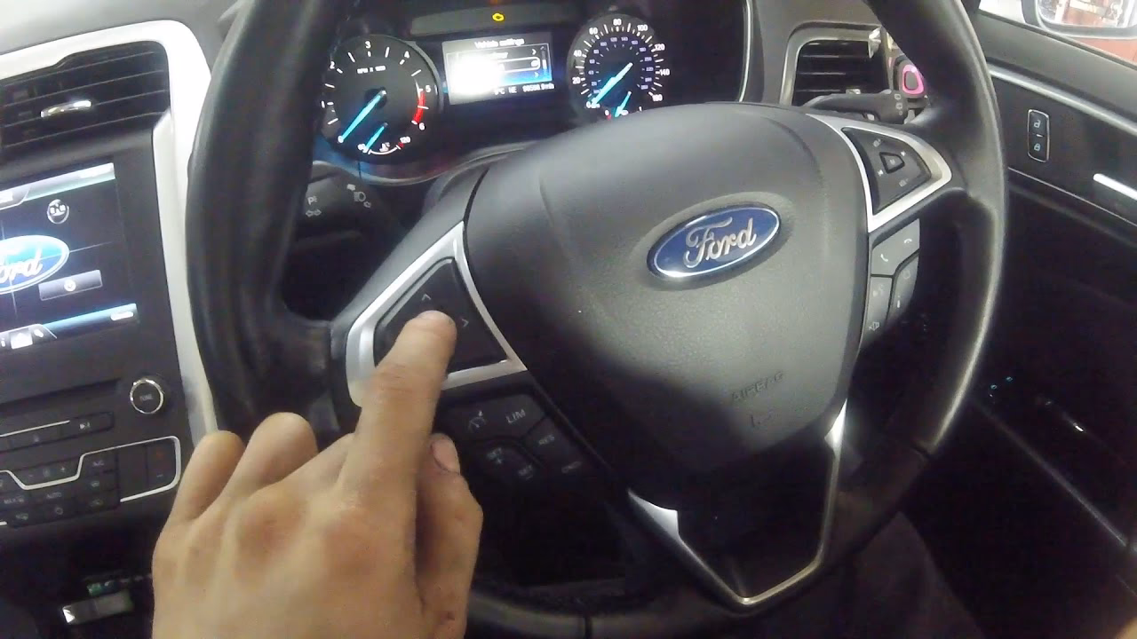 How to reset engine oil service maintenance reminder light on Ford Mondeo?