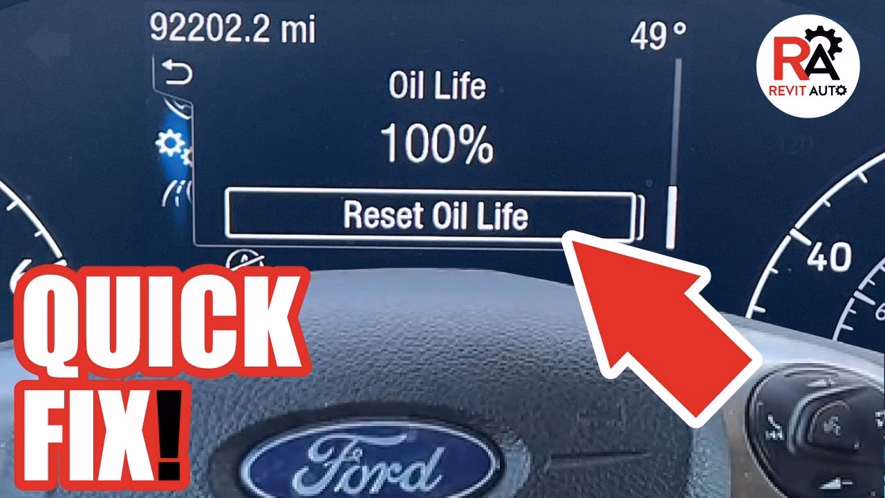 How do I Reset my oil life monitoring system?