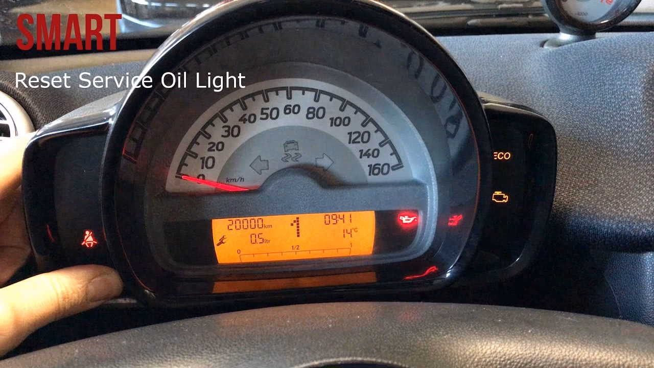 How do I Reset my oil Smart Fortwo?
